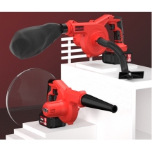 德力西（DELIXI）鋰電鼓風(fēng)機小型家用吹灰大功率充電式工業(yè)吹風(fēng)機無線除塵器  續(xù)航至尊款三功能15節(jié)電池